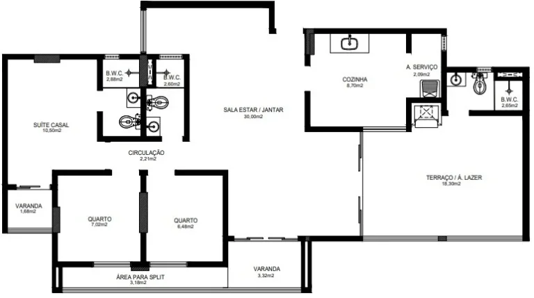 Imagem Apartamento 3 dormitórios para Venda em Teresina, Ilhotas, 3 dormitórios, 1 suíte, 2 banheiros, 2 vagas