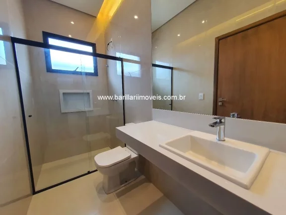 Imagem Linda Casa Térrea à Venda em Condomínio de Luxo em Ribeirão Preto-SP, no Bairro Villa Romana II: 3 Quartos, 3 Suítes, 2 Salas, 5 Banheiros, 4 Vagas, 191m². Venha Conhecer!