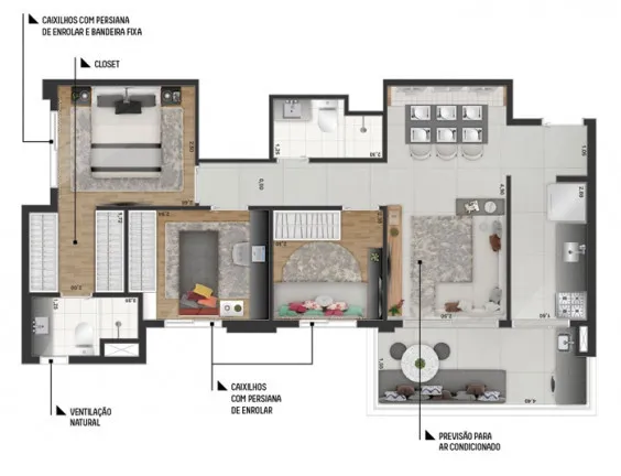 Imagem Apartamento com 3 Quartos à Venda, 65 m² em Indianópolis - São Paulo