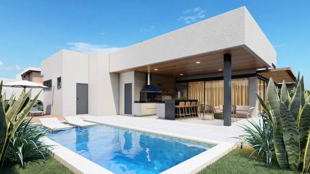 Imagem Casa à venda 3 Quartos, 3 Suites, 4 Vagas, 540M², Bairro do Grama, Caçapava - SP | Condomínio Residencial Ecopark Bourbon