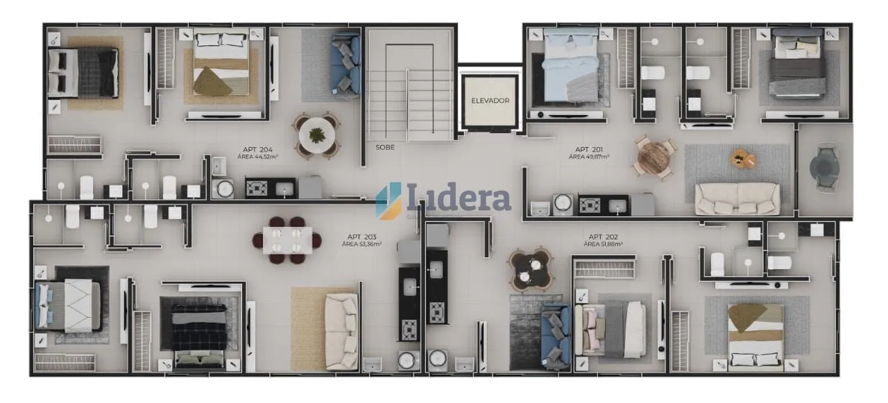 Imagem Apartamento Cobertura Duplex - 89.04m² - 2 quartos - 1 suíte - Jardim Oceania, João Pessoa/PB