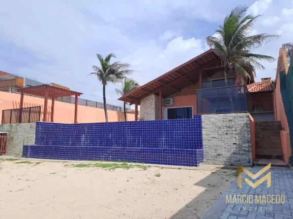 Imagem Casa pé na areia com 4 suítes à venda, 225 m² por R$ 2.700.000 - Taíba - São Gonçalo do Amarante/CE