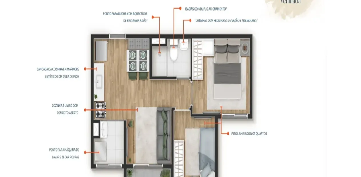 Imagem Apartamento com 1 Quarto à Venda, 37 m² em Vila Isa - São Paulo