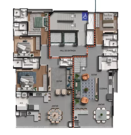Imagem Volo Lumini - Apartamento à venda no bairro Meia Praia - Itapema/SC