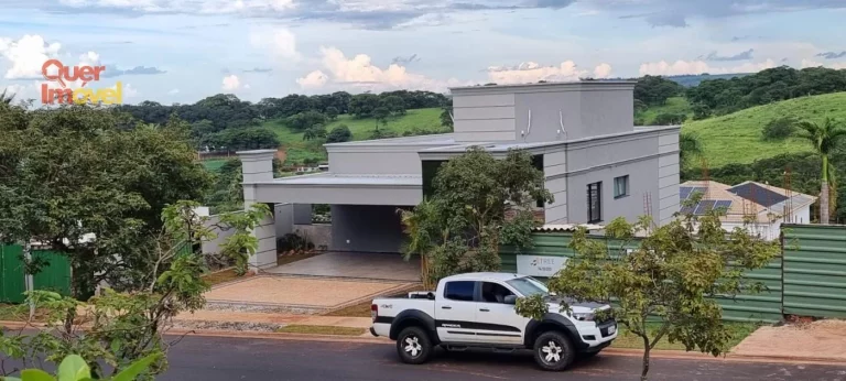 Imagem Oportunidade única: Casa de alto padrão em condomínio à venda em Ribeirão Preto-SP no Residencial E Empresarial Alphaville! 4 quartos, 4 suítes, 2 salas, 7 banheiros, 6 vagas de garagem, 421m². Quer Imóvel Negócios Imobiliários!