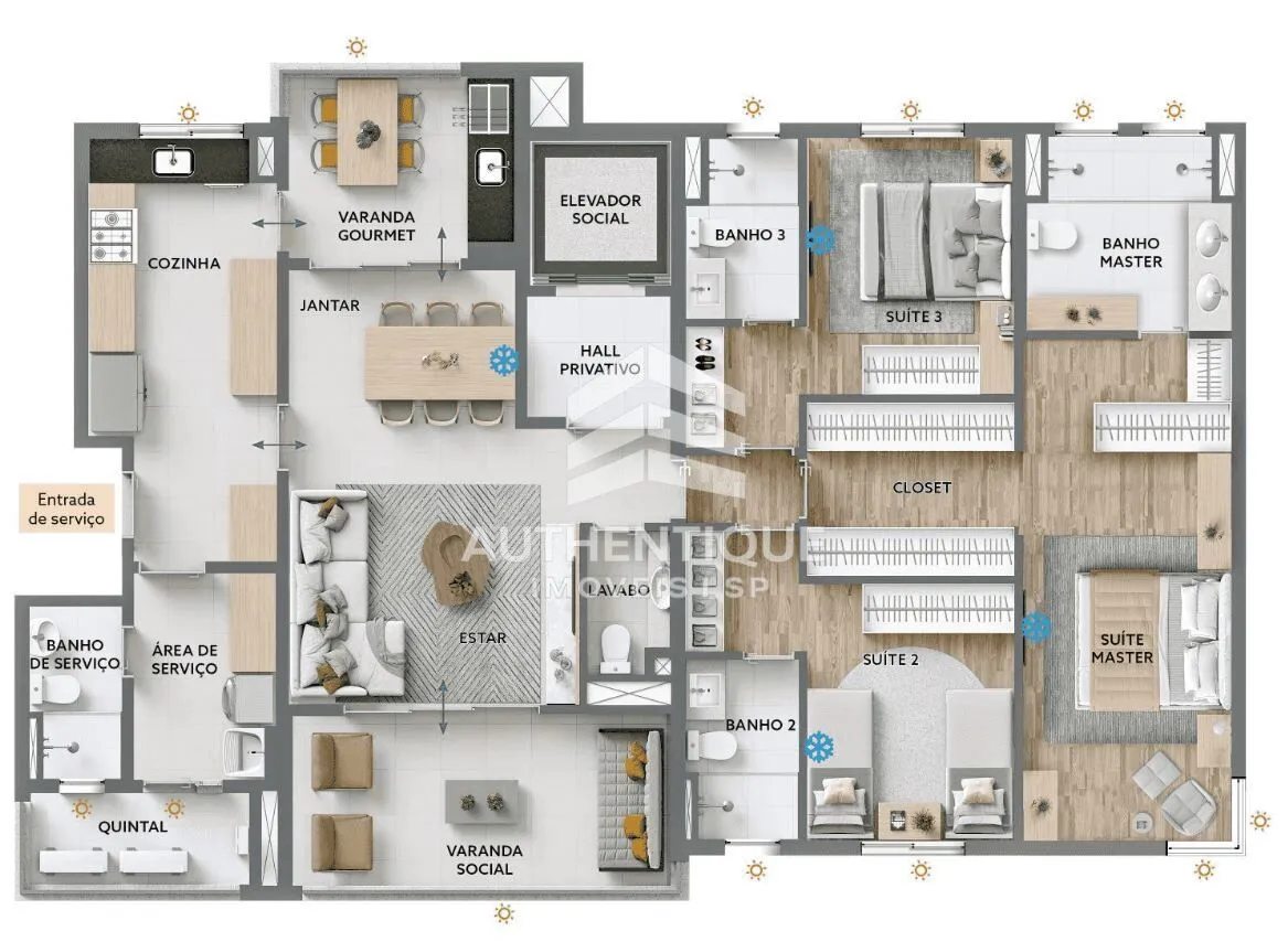 Imagem Splendor Jardim Patriani, Bairro Jardim - Santo André - Apartamento à venda no bairro Jardim - Santo André/SP