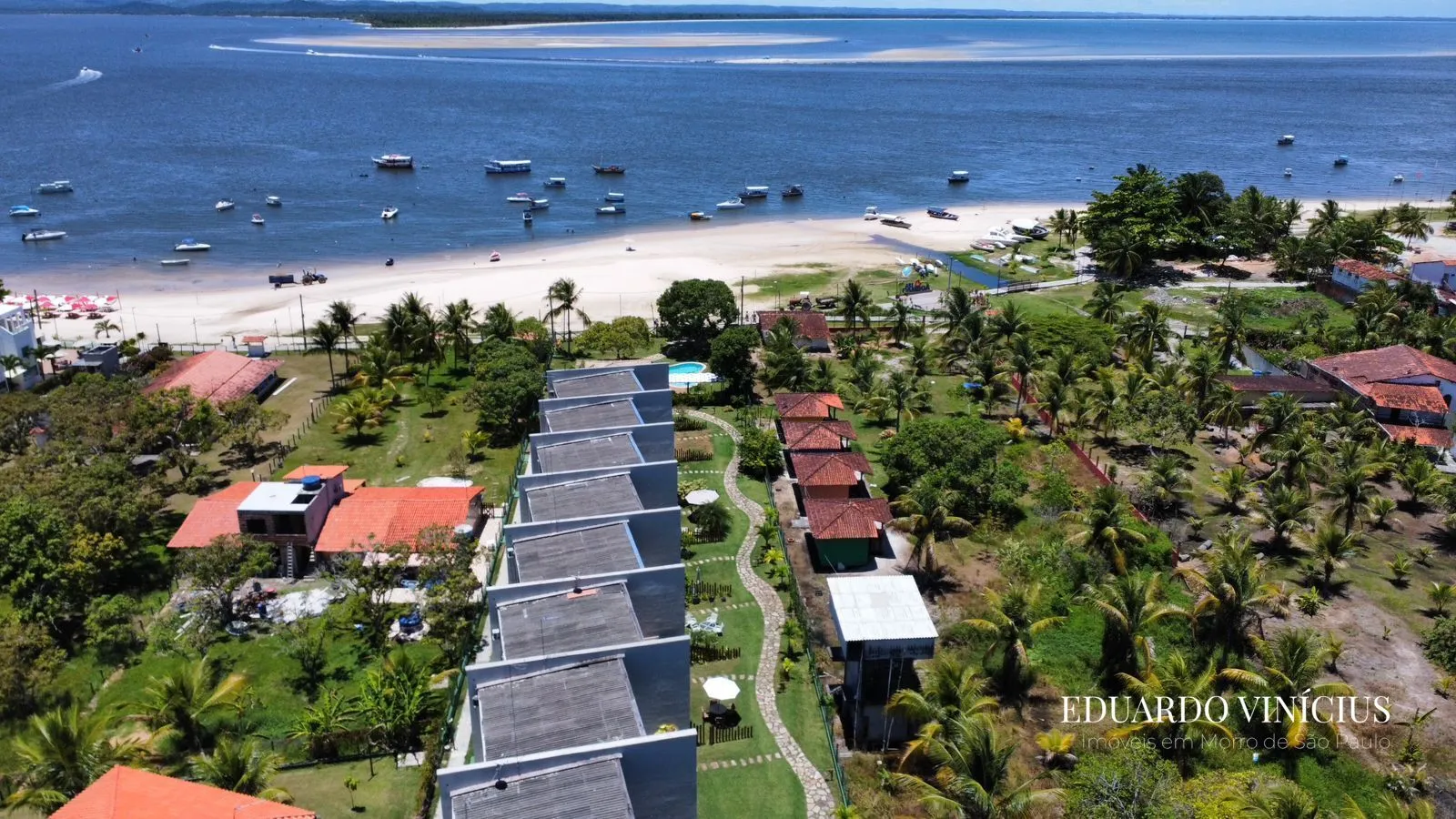 Foto do imóvel Villa Gamboa - Apartamento de Alto Padrão com 3 suítes à venda na Gamboa do Morro de São Paulo em Praia da Argila, 111 - Gamboa, Cairu - BA