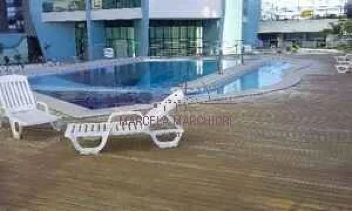 Imagem Apartamento da quadra da praia com vista para o mar, montado e decorado