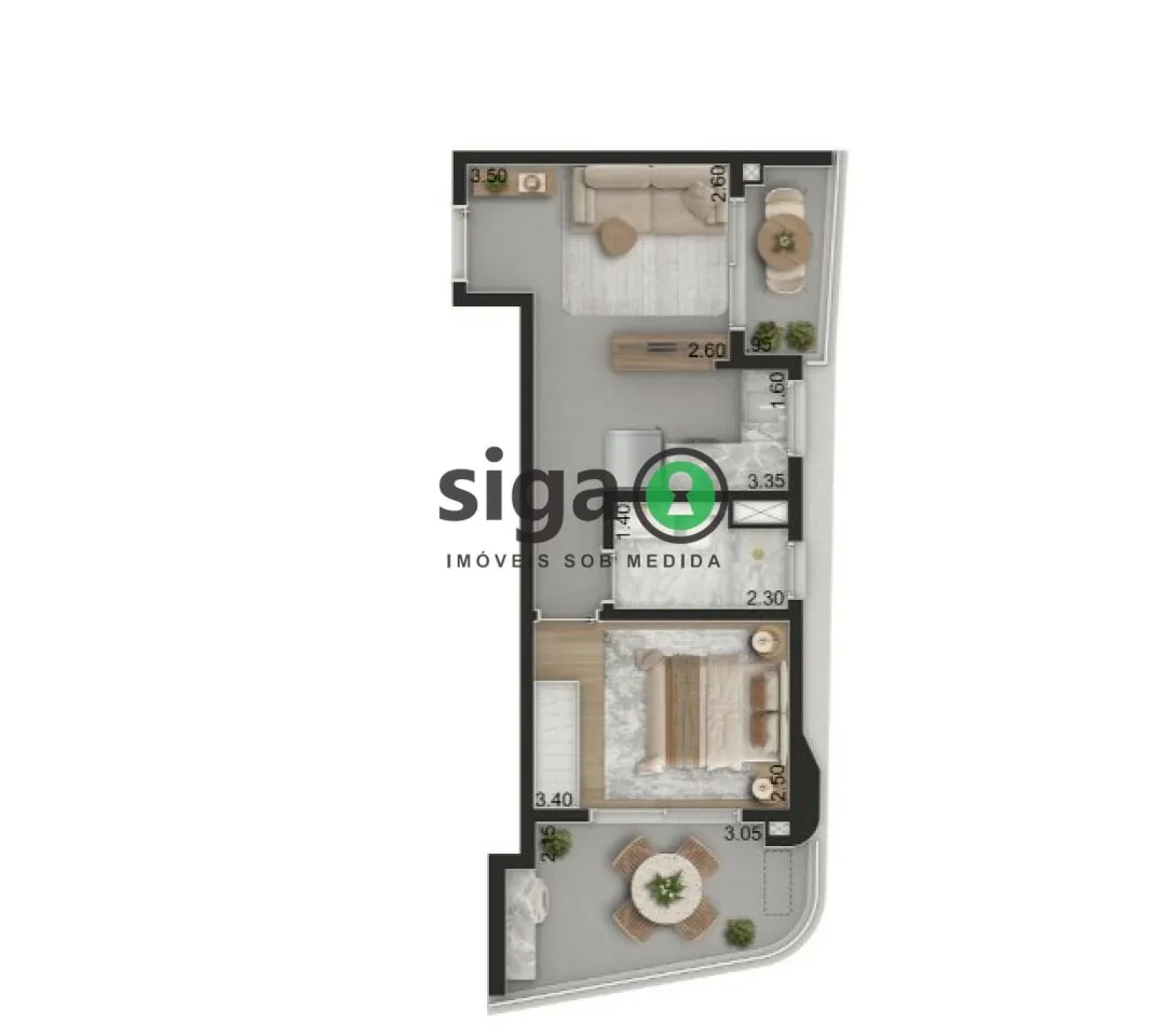 Imagem Apartamento para venda em Pinheiros 01 dormitório, São Paulo - SP