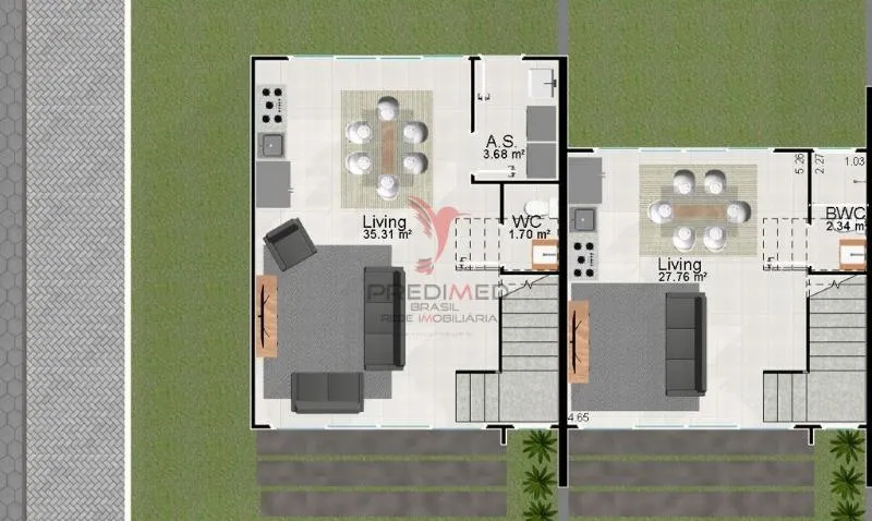 Imagem Casa 2 dormitórios 1 suíte 88,66 m² 2 vagas Armacao do Itapocoroi Penha/SC