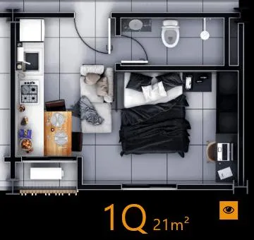 Imagem Studio V Ininga | Studios Mobiliados à Venda | Teresina