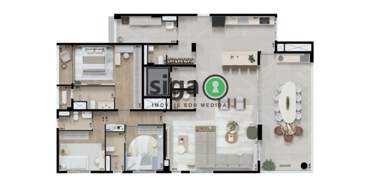 Imagem Apartamento para venda no Alto da Lapa 04 suítes, São Paulo - SP