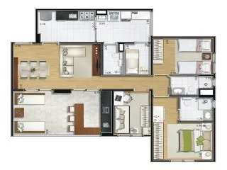 Imagem Viva com conforto e estilo no Condomínio Camino Belém: Apartamento de 2 quartos e 1 suíte à venda em São Paulo-SP!