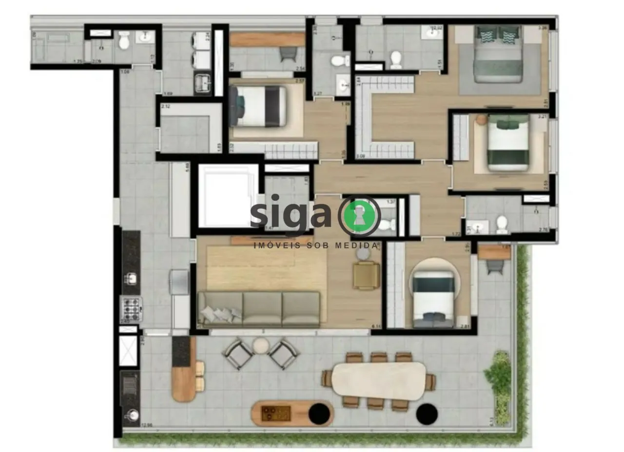 Imagem Apartamento para venda em Moema 04 dormitórios, São Paulo - SP