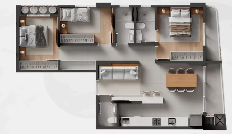 Imagem NF Harmonic - Apartamento à venda no bairro Centro - Itajaí/SC