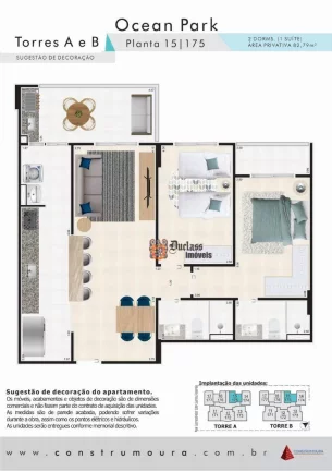 Imagem Apartamento com 2 dormitórios à venda, 82,79 m² a partir de R$ 520.170 - Ocian - Praia Grande/SP