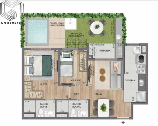 Imagem APARTAMENTO RESIDENCIAL em RIO DE JANEIRO - RJ, CURICICA