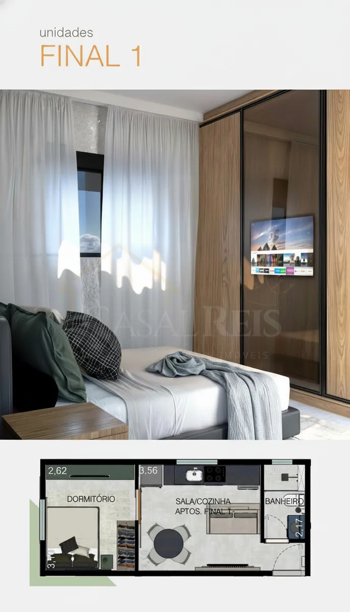 Imagem Apartamento 1 quarto à venda em Centreville, Poços de Caldas