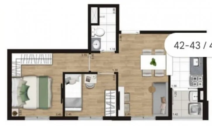 Imagem Apartamento com 2 Quartos à Venda, 42 m² em Vila Vermelha - São Paulo