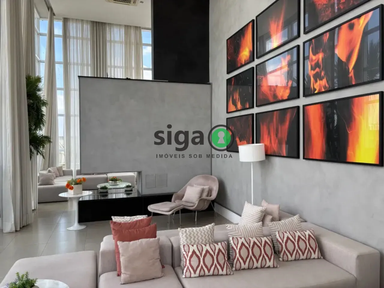 Imagem Apartamento com - 50 m² - Mobiliado - Varanda Envidraçada - Condomínio Brookfield Home Design