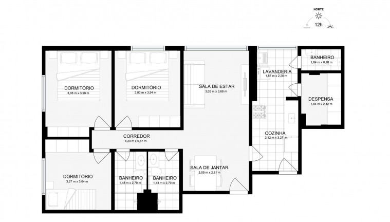 Imagem Apartamento com 3 Quartos à Venda, 80 m² em Laranjeiras - Rio de Janeiro
