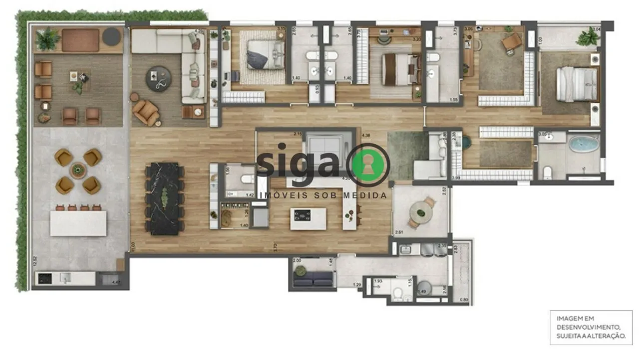 Imagem Apartamento para venda no Paraíso 04 suítes, São Paulo - SP