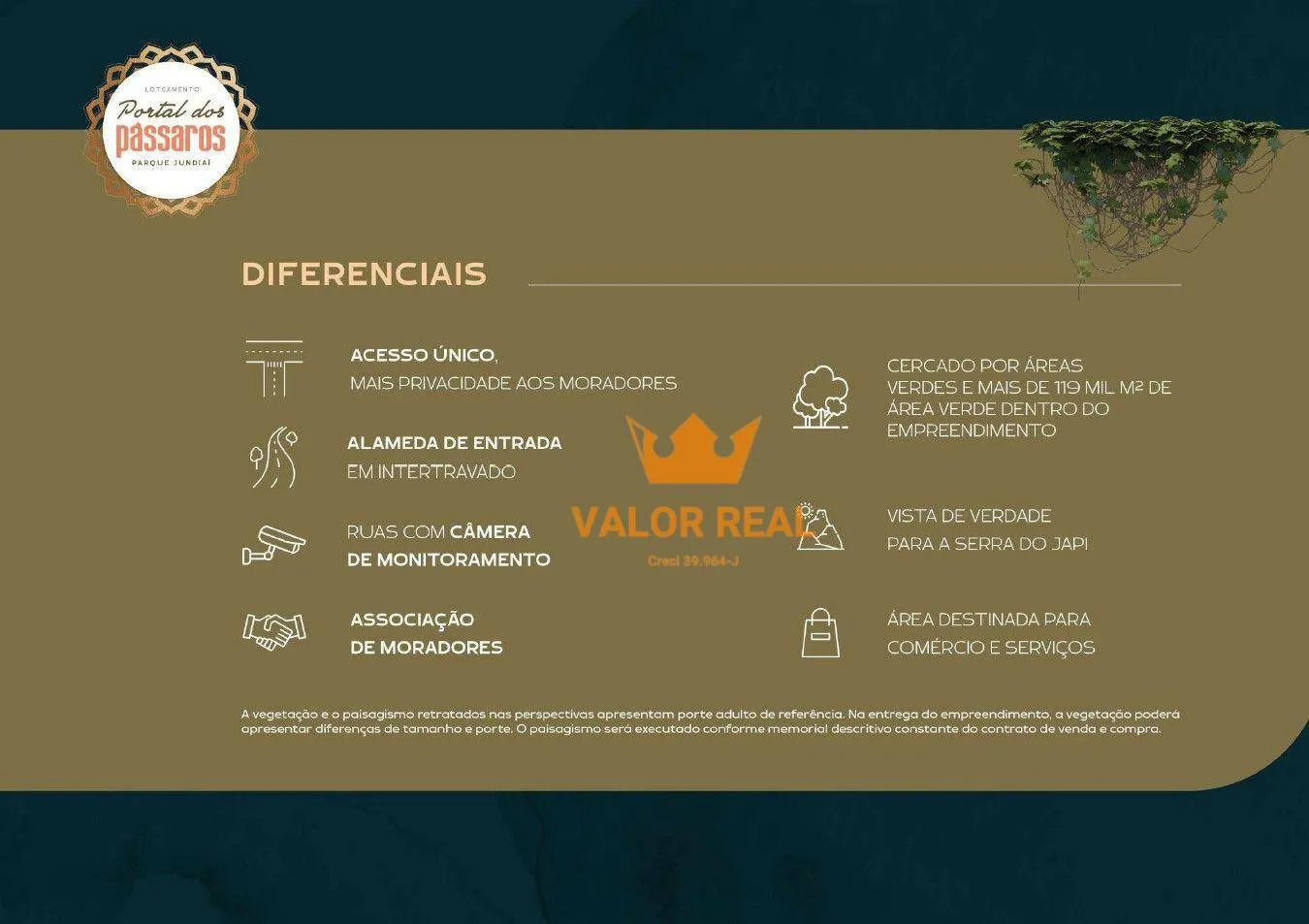 Imagem Lançamento. Portal dos Pássaros, Desc. 20% Medeiros, Área Útil a partir de 187 m2, R$ 182 mil.