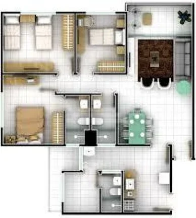 Imagem Apartamento 3 dormitórios para Venda, MONTE CASTELO, 3 dormitórios, 1 suíte, 2 banheiros, 2 vagas