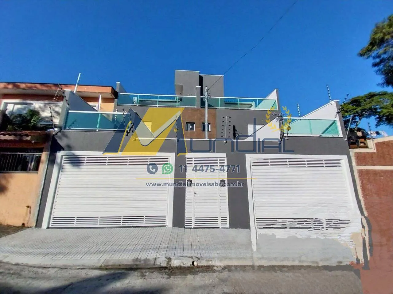 Imagem Sobrado Novo à Venda na Vila Marina - 88m² com Cobertura e 2 Vagas