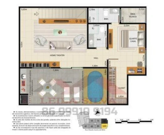 Imagem Apartamento 3 dormitórios para Venda, Ininga, 3 dormitórios, 1 suíte, 2 banheiros, 2 vagas