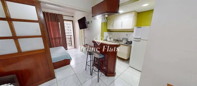 Imagem Flat disponível para venda no Champs Elysees, com 25m², 1 dormitório e 1 vaga