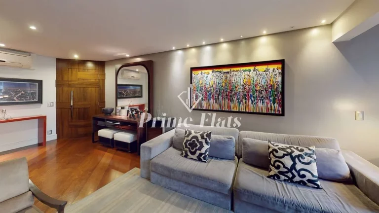 Imagem Flat disponível para locação no The Sutton House com 120m², 3 dormitórios e 2 vagas de garagem
