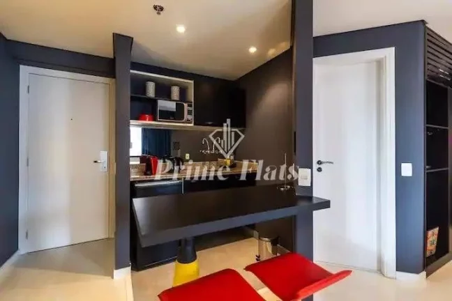 Imagem Flat disponível para locação no Mercure São Paulo Moema Times Square Hotel, com 29,40m², 1 dormitório e 1 vaga de garagem