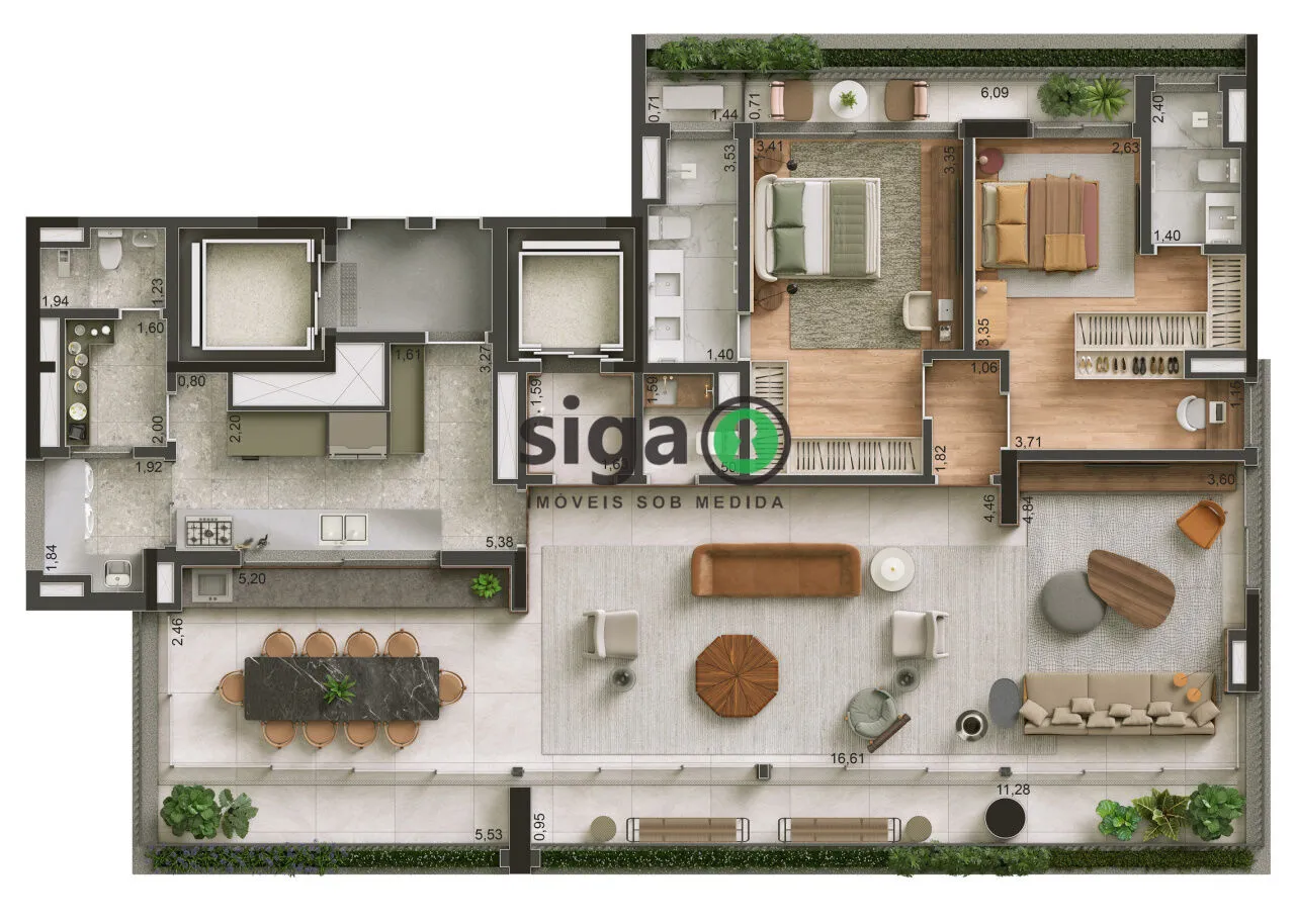 Imagem Apartamento à venda em Higienópolis de 207m² com 3 suítes e 2 vagas - São Paulo