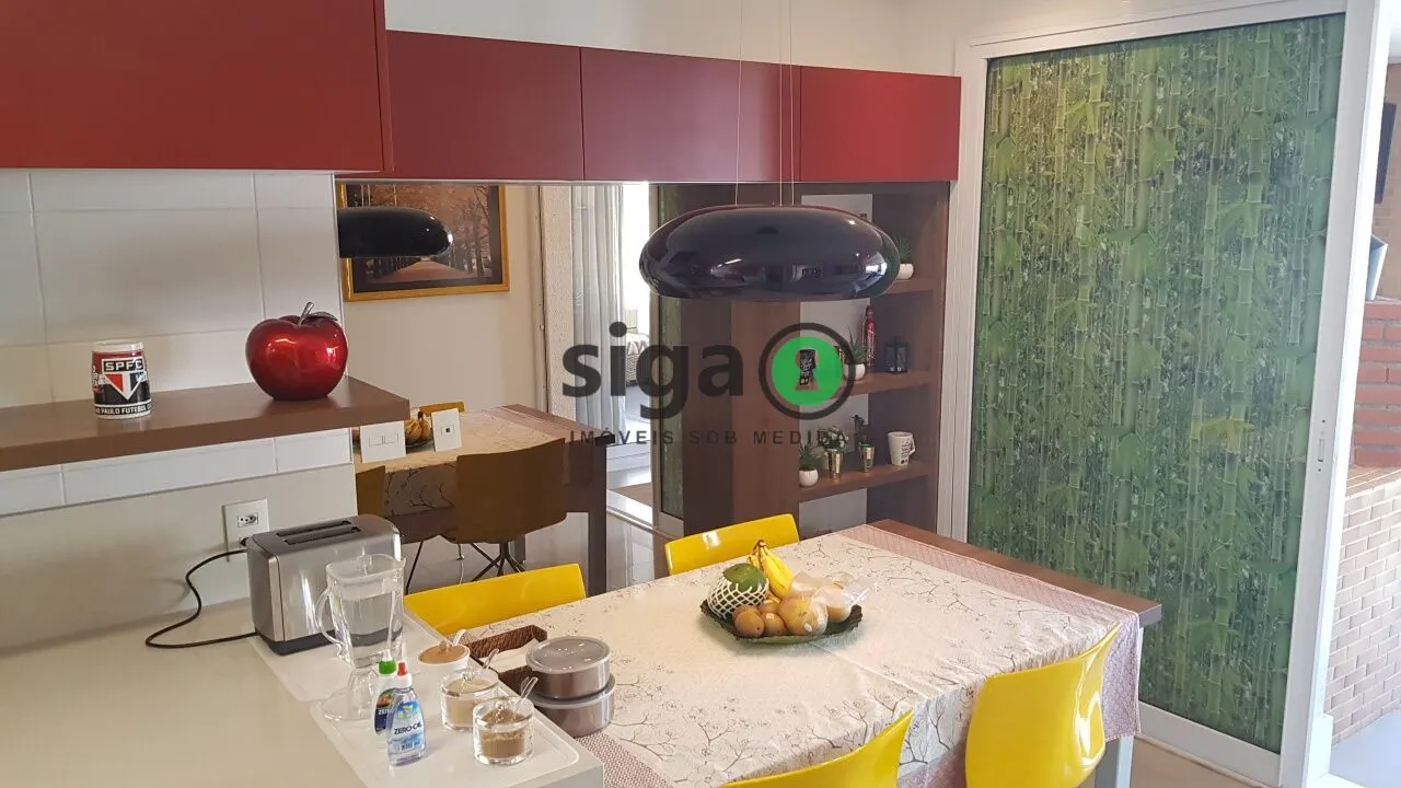 Imagem Campo Belo 161m² alto padrão com 3 suítes varanda gourmet e quadra de tênis no condomínio