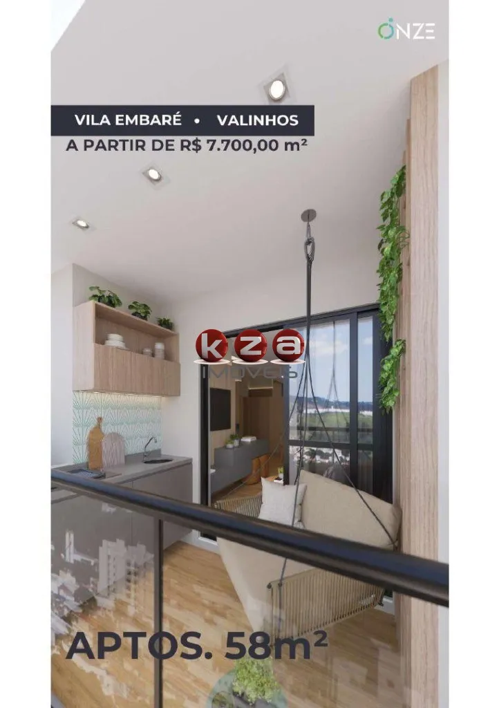 Imagem Apartamento à venda na Vila Embaré, Valinhos-SP: 2 quartos, 1 suíte, 2 salas, 2 banheiros e 1 vaga de garagem!