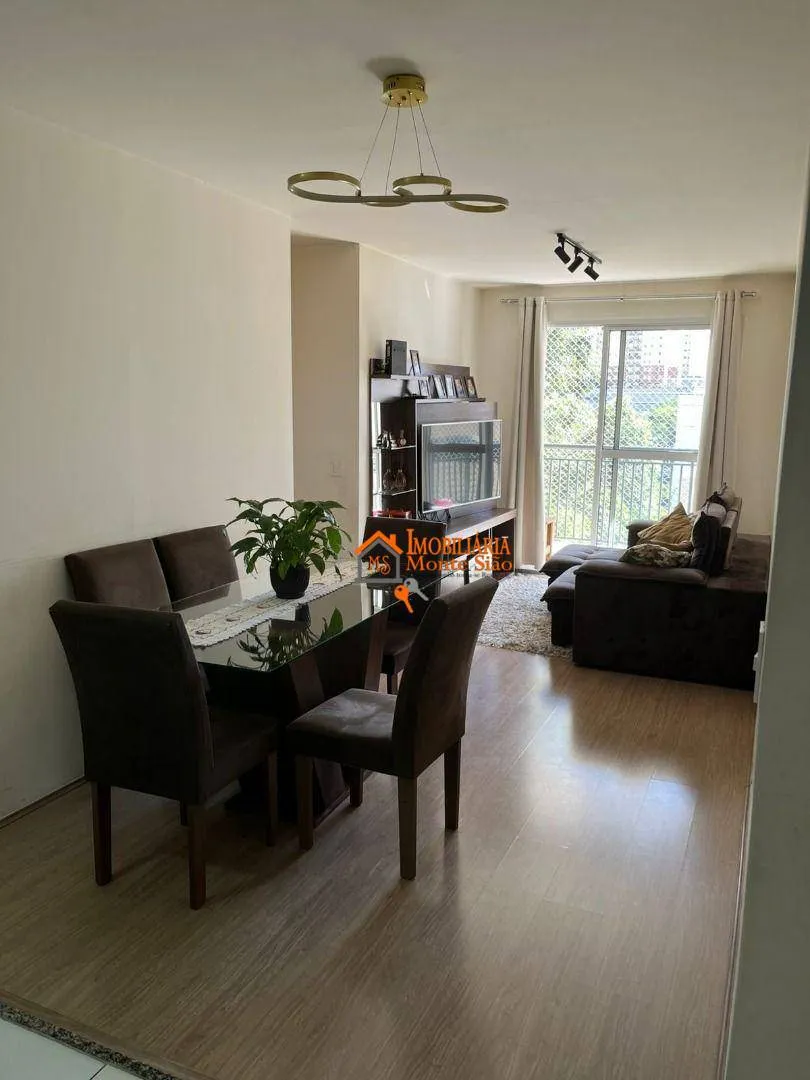 Imagem Apartamento com 3 dormitórios à venda, 75 m² por R$ 590.000 - Picanço - Guarulhos/SP