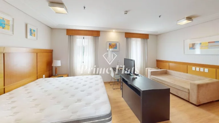 Foto do imóvel Flat disponível para locação no Meliá Jardim Europa no Itaim Bibi, com 29m², 1 dormitório e 1 vaga de garagem em Rua João Cachoeira