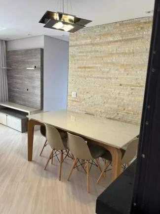 Imagem Apartamento Mobiliado com 77 m² 3 Dormitórios e 2 vagas de Gargens