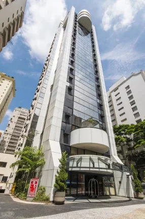 Imagem Flat disponível para locação no Transamerica Executive Jardins, com 32m², 1 dormitório e 1 vaga