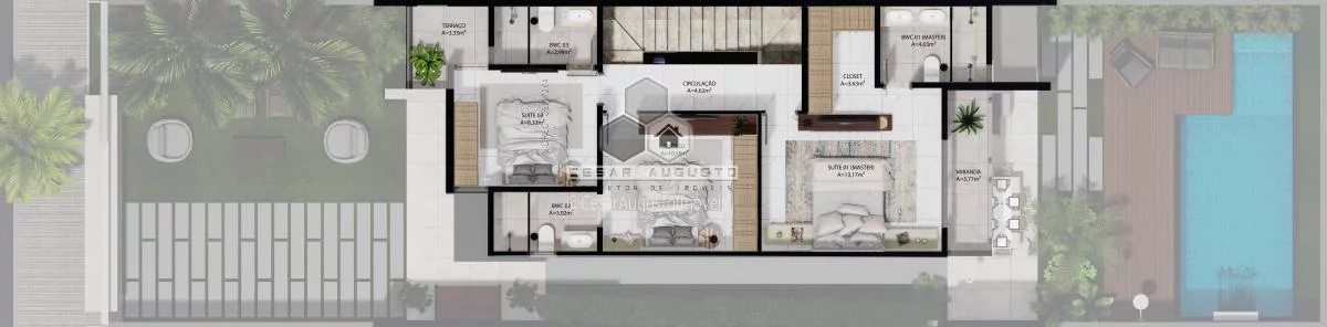 Imagem Oliva Residence - Casas com 04 suítes no jardim das oliveiras