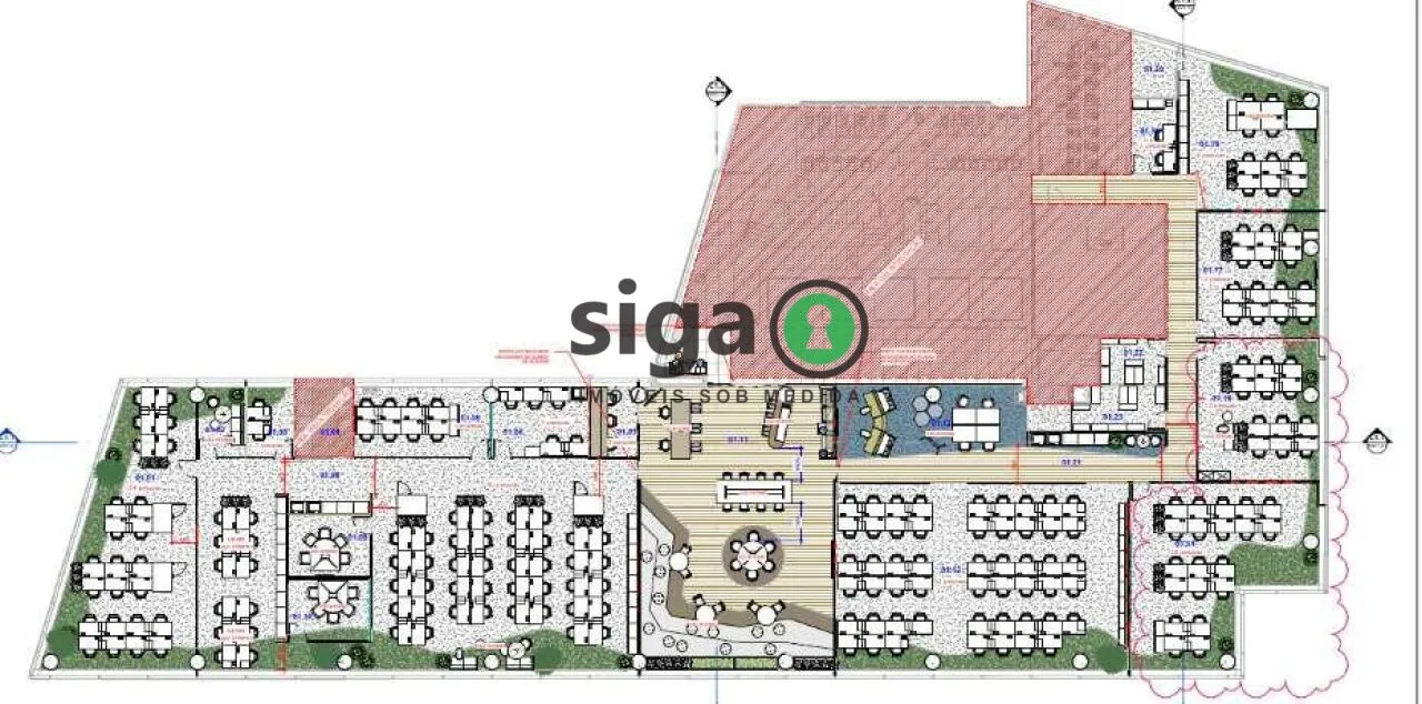 Imagem Laje corporativacom selo LEED Platinum de 1.475m² - Itaim Bibi - São Paulo/SP