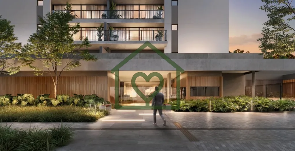 Imagem Esse apartamento exclusivo possui uma sacada de 18m2, a maior do empreendimento, com frente virado p...