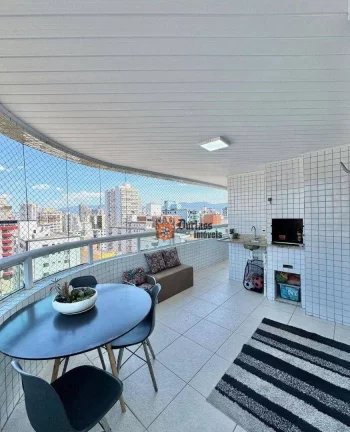 Imagem Apartamento com 3 dormitórios à venda, 123 m² por R$ 800.000 - Vila Guilhermina - Praia Grande/SP