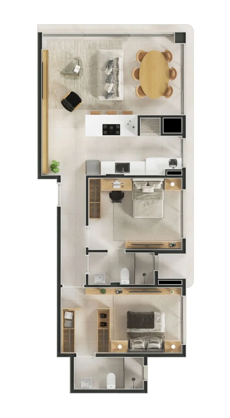 Imagem Apartamento à venda em Torres, Praia Grande, com 2 quartos, 124m2