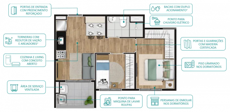 Imagem Apartamento com 2 Quartos à Venda, 40 m² em Vila Guilherme - São Paulo