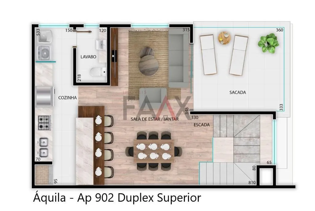 Imagem Áquila Residencial com apartamentos Studios, 2 quartos e Duplex em Guarapuava PR