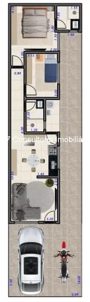 Imagem IMOVEL 2 QUARTOS SENDO 1 SUITE TERRENO 100 m