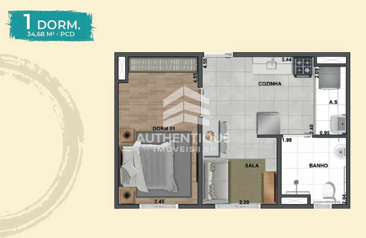 Imagem UNICO SANTO ANDRE - Apartamento à venda no bairro Santa Maria - Santo André/SP