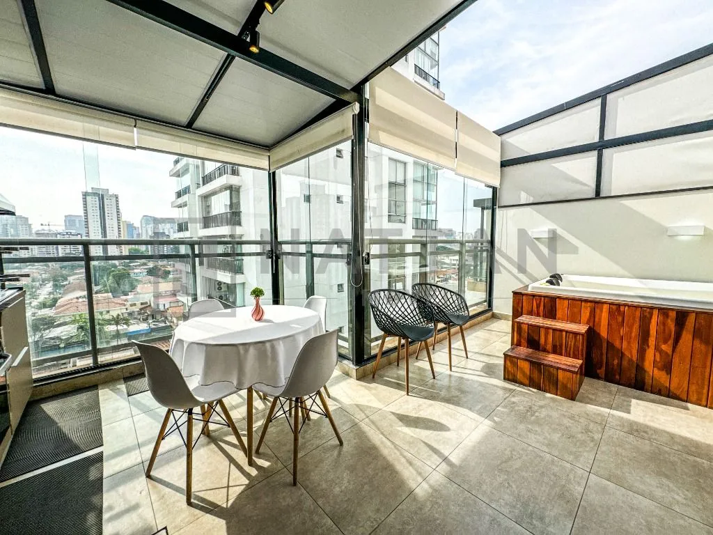Imagem Cobertura com 1 dormitório para alugar, 73 m² por R$ 8.788,29/mês - Brooklin - São Paulo/SP